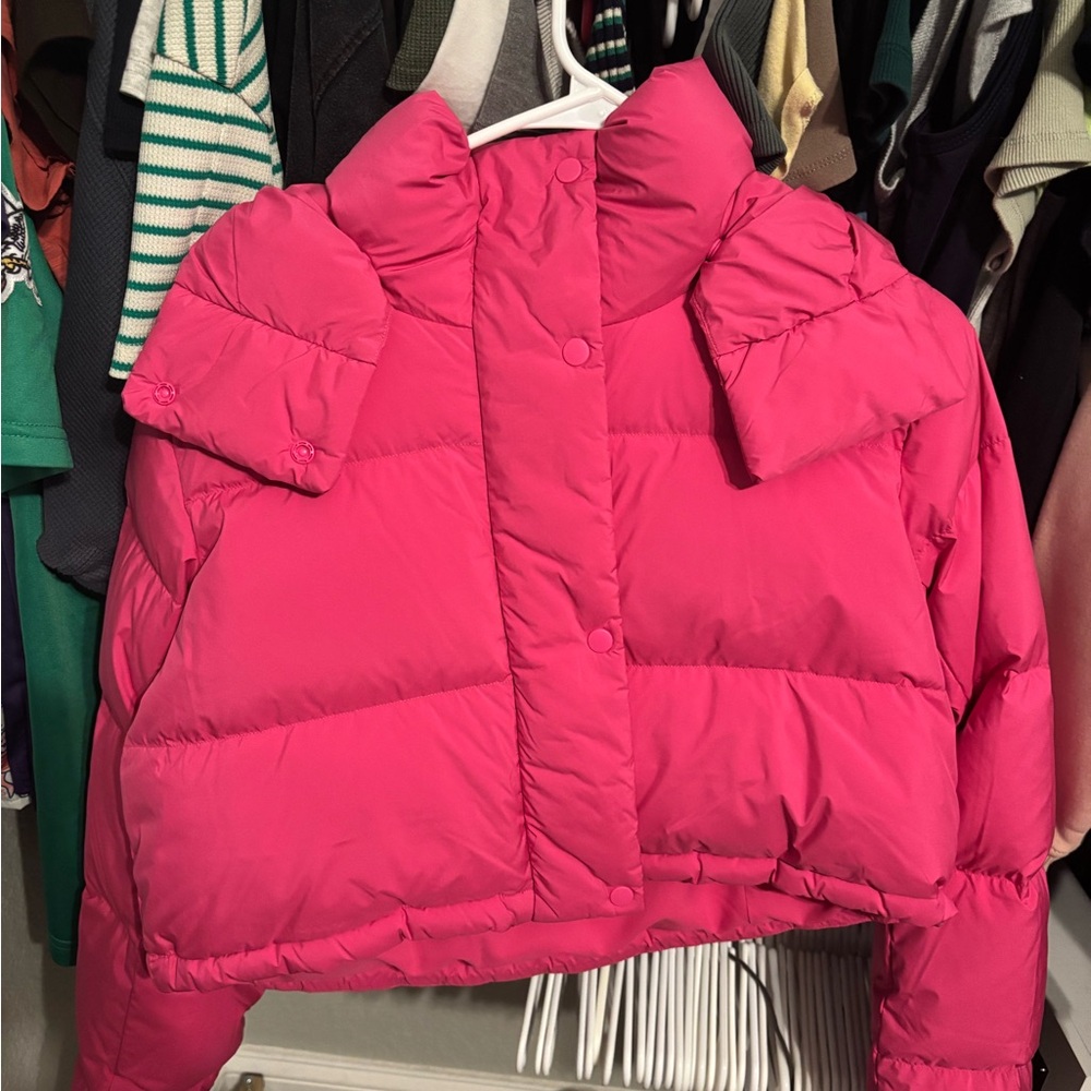 Lululemon Cropped Puffer Jacket Sonic Pink